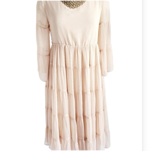 Endless Rose Bell Sleeve Pink Blush Dress - Picture 2 of 8